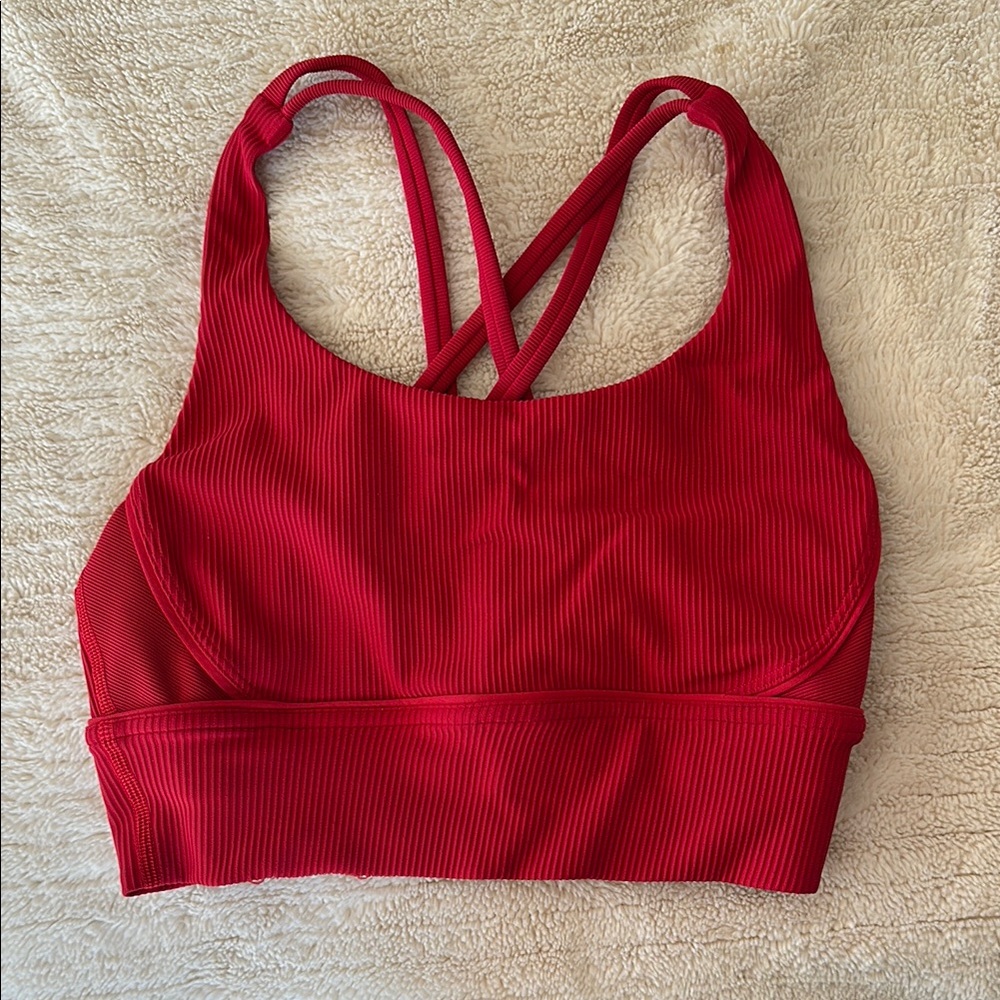 Lululemon ribbed longline ENERGY bra size 6